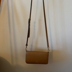 Michael Kors Pebble Leather Phone Crossbody Wallet